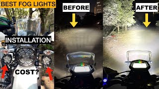 BEST amp AFFORDABLE AUX LIGHT SETUP FOR ALL BIKES  HIGH BRIGHTNESS  PRICE COMPARISON amp INSTALLATION [upl. by Atiuqrahs]