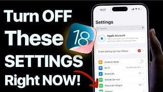 iOS 18 Settings You Must Turn OFF Right NOW  iPhone Settings You Should Change Immediately in Hindi [upl. by Lehsar]