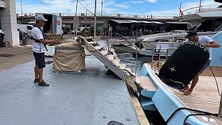 CROCUS Accidentally Hitting the Quai wPasserelle while Docking Cap D’Ail Port FRANceemmansvlogfr [upl. by Nnairrehs]