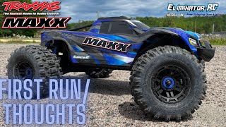 Traxxas Maxx 4s V2 First Run [upl. by Erdnassac]