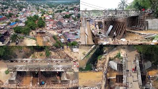 AVANCEMENT DE TRAVAUX DU PONT MOLENDE QUI RELIÉ QUARTIER MOLENDE ET WENZE YA MONDELE CNGALIEMA [upl. by Anisamoht]