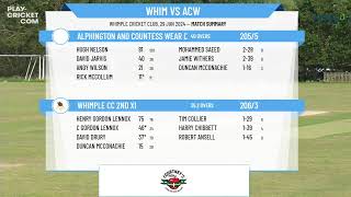 Whimple CC 2nd XI v Alphington and Countess Wear CC 2nd XI [upl. by Livvi]