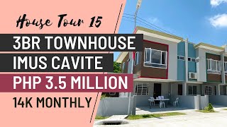 House Tour 15  3BR 3TB Townhouse for Sale Imus Cavite  Amanda  Hamilton Executive Residences [upl. by Annaoj232]