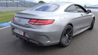 Mercedes S63 AMG Coupe w Akrapovic exhaust  SOUNDS [upl. by Laet]