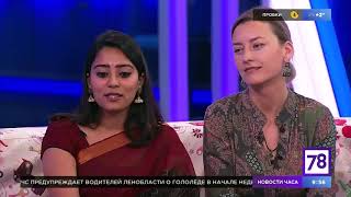 Kiranmayee Madupu  St Petersburg  Russian TV Interview [upl. by Bullen]