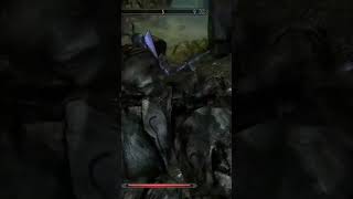 Skyrim Chaurus Hunter trips over and fecking dies [upl. by Bilak]