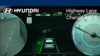 Highway Lane Change Assist  Hyundai [upl. by Dorin831]