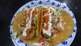 Beer Batter Fish and Shimp Tacos 🌮 [upl. by Nnayelhsa964]