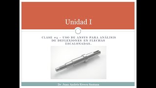 Clase 5 Uso de ANSYS para análisis de deflexiones en flechas escalonadas [upl. by Bedwell]