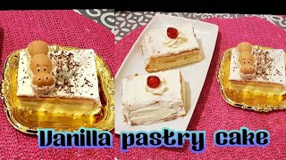 no oven pasty cake Recipe how to make Vanilla pastry cake [upl. by Gaiser703]