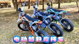 Electric dirt bike 2000w 60v 20ah 1714 Pit bike Endurance 65 kilometers [upl. by Nafis]