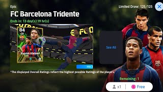 FC Barcelona Tridente kluivert Review free tricks 🔥 [upl. by Enyawed889]