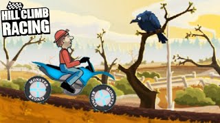 Hill Climb Racing  Motocross Bike on Bogland 3485m New Record [upl. by Leasi]