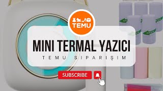 Işıklı Mini Termal Yazıcı  Mürekkepsiz Yazıcı Deniyoruz  Temu Alışverişim Nasıl Geldi [upl. by Atnod573]