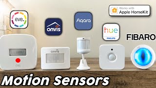 Best HomeKit Motion Sensors Eve Motion Aqara Onvis Philips Hue Fibaro [upl. by Bluefield1]