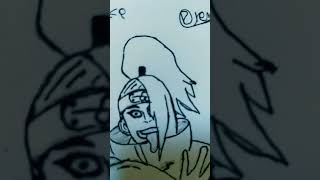 My favourite character in Aakash ki deidara drawing [upl. by Allmon94]