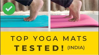 4 Best Yoga Mats in India⚡ Tested amp Compared⚡ [upl. by Kraul344]