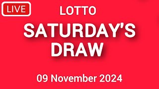 The National Lottery Lotto Draw Live Results from Saturday 09 November 2024  lotto live tonight [upl. by Heida]