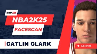 NBA 2K25 Caitlin Clark Face Creation [upl. by Suckram690]