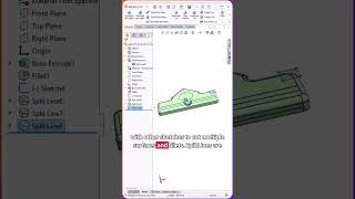 Mastering the Split Line Tool in solidworks s [upl. by Nikolia]