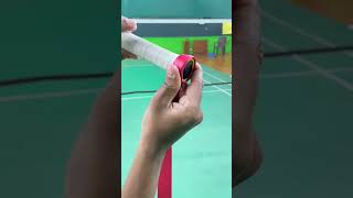 quotQuick and Easy Badminton Grip Wrapping Guidequotbadmintonbadmintontechnique badmintonlovers bwf [upl. by Iclehc]