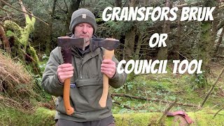 Gransfors Bruk Small Forest Axe vs Council Tool Pack Axe Comparison [upl. by Stutman]