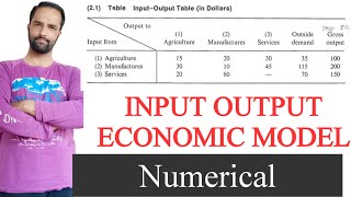 input output economic model numerical [upl. by Steiner]