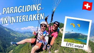 PARAGLIDING IN INTERLAKEN SWITZERLAND Paragliding over Interlaken Full Experience with POV footage [upl. by Anna-Diana]