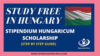 HEC Stipendium Hungarican Scholarship  Complete Step By Step Hungary Scholarship Guide [upl. by Irami]