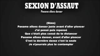 Paroles Sexion dassaut Paname allons danser [upl. by Rehoptsirhc]