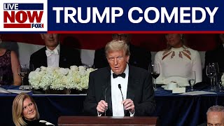 WATCH Full Trump jokes and comments from Al Smith dinner [upl. by Aicatsue]