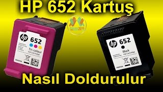 Hp 652 Kartuş dolumu Nasıl Yapılır  Hp 652 cartridge repair [upl. by Izawa816]