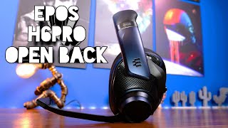 EPOS H6 Pro Open back unboxing and review  in Sebring Black with mic test [upl. by Enitsirhk]