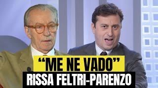 Vittorio Feltri rissa con Parenzo “Me ne vado” [upl. by Nanda]