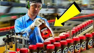 HOW NESCAFÉ☕ soluble COFFEE is MADE How INSTANT COFFEE is PRODUCED [upl. by Ihel]