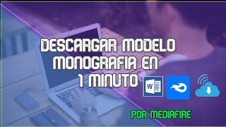 DESCARGAR MODELO DE MONOGRAFÍA NORMAS APA 2017 POR MEDIAFIRE 100 CORREGIDA Y GRATIS [upl. by Siraj323]