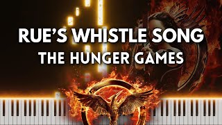 Rues Whistle Song  The Hunger Games Piano Cover FREE MIDI [upl. by Mendive]