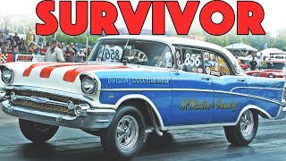 57 Chevy Drag Car REVIVED After 40 Years in Storage [upl. by Anavi]