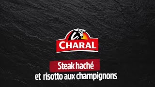 Recette steak haché et risotto de champignons [upl. by Cadel]