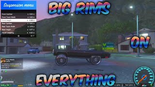 How To Put BIG RIMS On Any Car  GTA MODS [upl. by Troc]