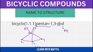 How to Draw the Structure of Bicyclic Compounds from Their Names  Learn With Mayya [upl. by Westhead]