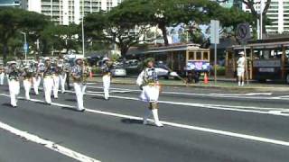 Aloha Week Parade 2009 Waipahu Marauder High School Marching Band [upl. by Adaha366]