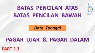 Cara Mencari Pagar Dalam Luar Batas Pencilan Dalam Luar Data Pencilan Matematika Statistika BELATIK [upl. by Eltsryk]