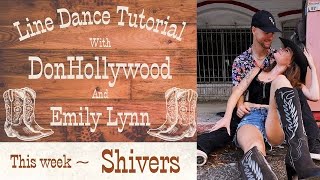 Line Dance Tutorial 1 Shivers [upl. by Gaut]