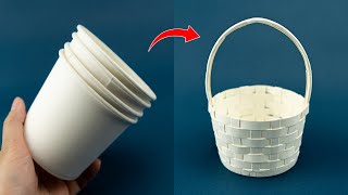 DIY Easter Basket  How to make a Basket out of paper  Easter Craft [upl. by Aseeram]