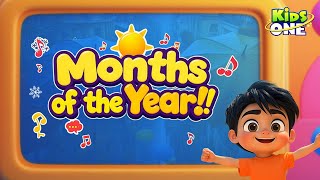 Months of the Year Song – Fun SingAlong for Kids [upl. by Selassie]