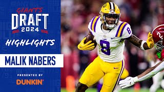 HIGHLIGHTS Malik Nabers  Giants Draft  LSU Wide Receiver [upl. by Conner]