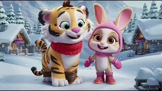 quotTiger and Rabbits Snowy Adventure  A Cozy Winter Tale for Kidsquot [upl. by Ailegra467]