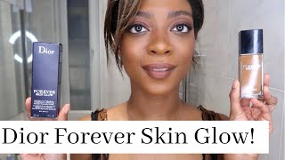 New Dior Forever Glow Foundation New Shades  Review Swatches Demo  Wear Test [upl. by Lekzehcey539]