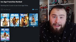 RANKING THE ICE AGE FRANCHISE ICE AGE 15 RANKED [upl. by Boot]